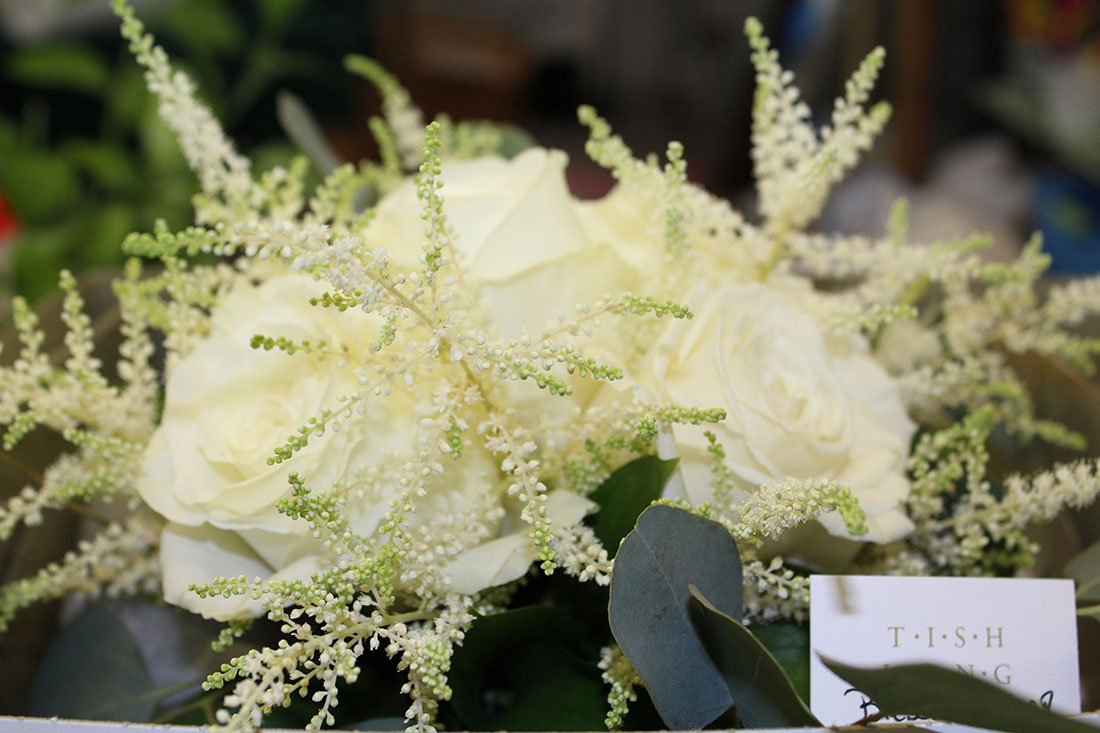 White and Cream and Gold Pumpkin: Springton Manor Farm, Tish Long Wedding Flowers