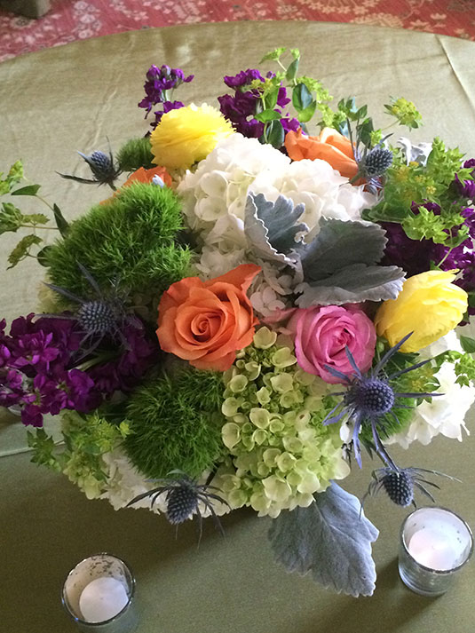Spring Bright: Private Home, Tish Long Wedding Flowers