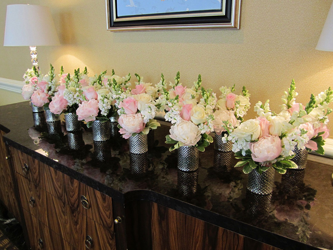 Pale Pink Peonies and Cherry Blossom: Four Seasons Hotel, Tish Long