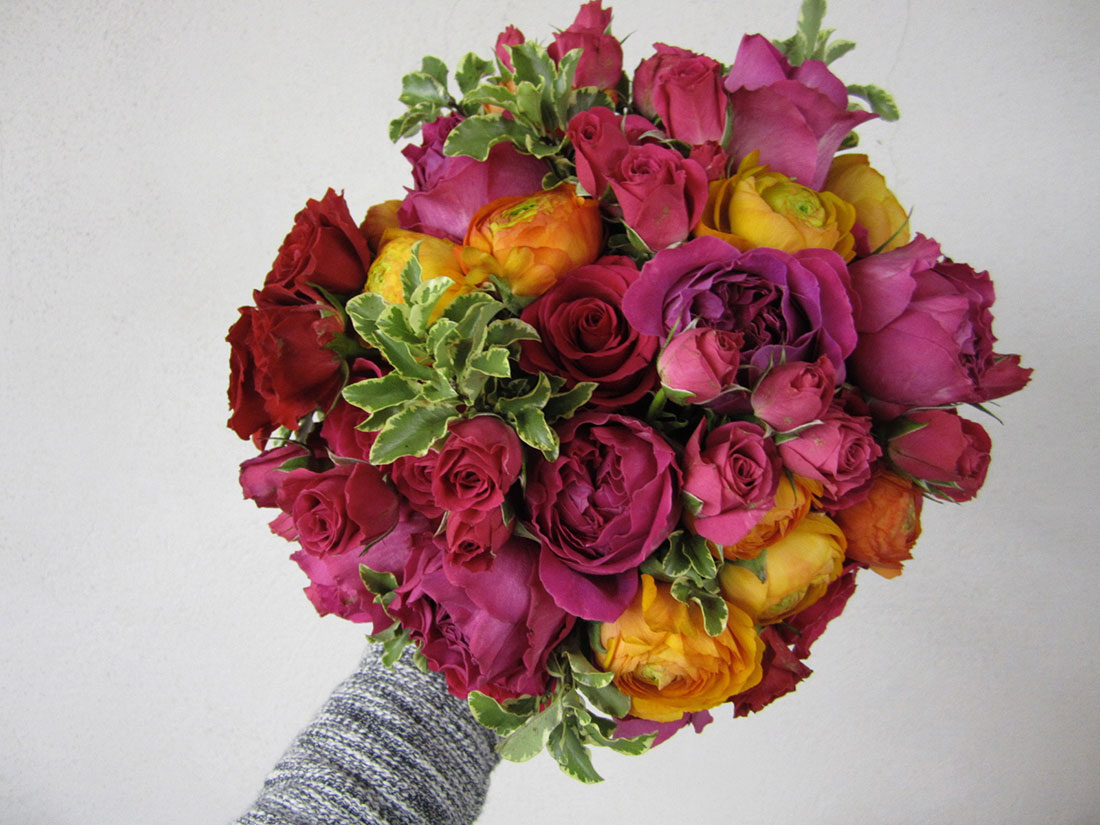 Bright Bouquets: Private Home, Tish Long Wedding Flowers
