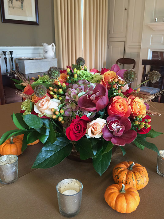 Burgundy and Purple Fall: Private Home, Tish Long Wedding Flowers