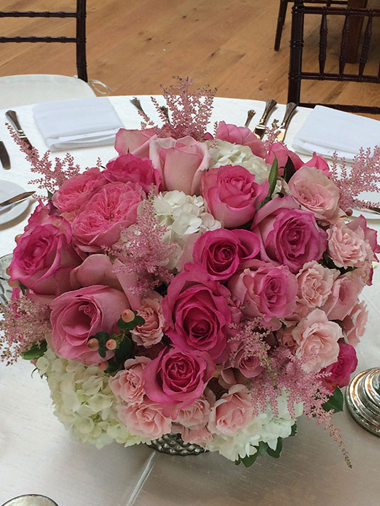 Hot Pink Garden Roses: Merion Golf Club, Tish Long