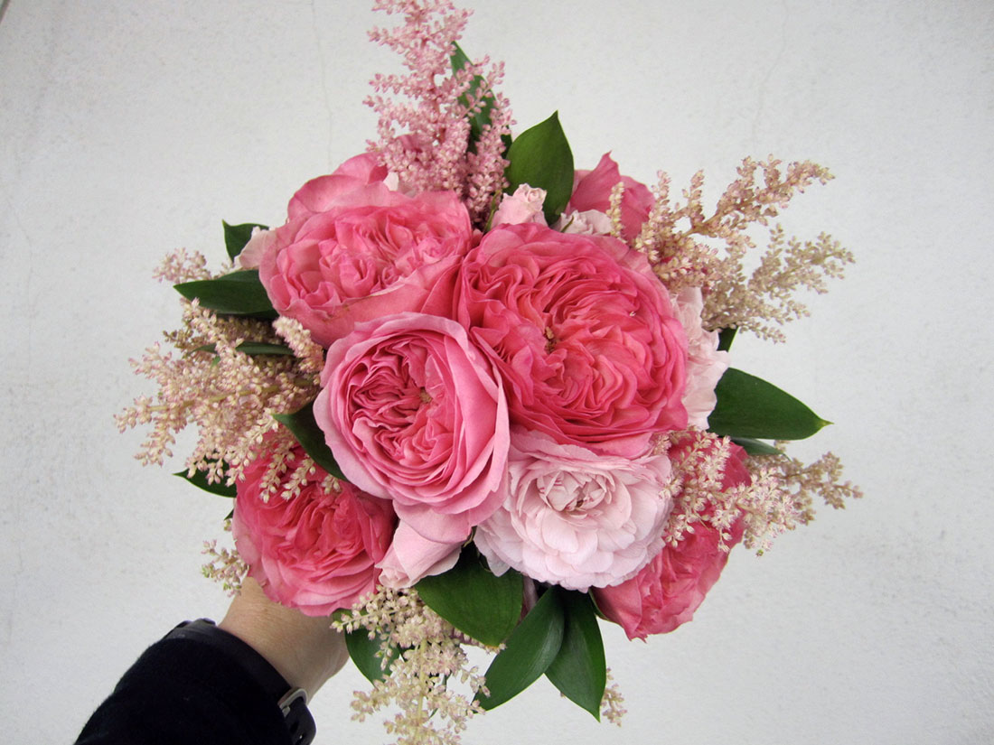 Pink Garden: Overbrook Golf Club, Tish Long Wedding Flowers